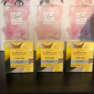 Bath & Body Works Kitchen Lemon Wallflowers Refills 6-Pack BRAND NEW in Box